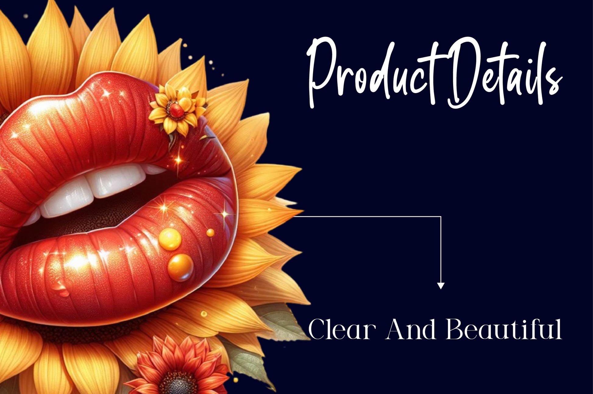 Watercolour Sunflower Lips Clipart Bundle - CraftNest - Digital Crafting and Art