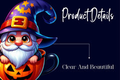 Halloween Cocoa Gnome Clipart Bundle - CraftNest - Digital Crafting and Art