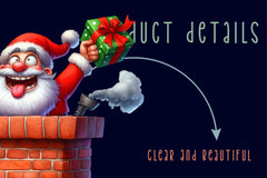 Funny Christmas Santa Clipart Bundle 1 - CraftNest - Digital Crafting and Art