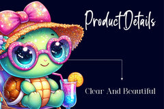 Chic Beach Sea Turtle Clipart Bundle - CraftNest - Digital Crafting and Art