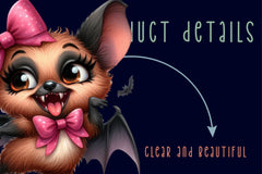 Coquette Bat Bow Halloween Clipart Bundle - CraftNest - Digital Crafting and Art