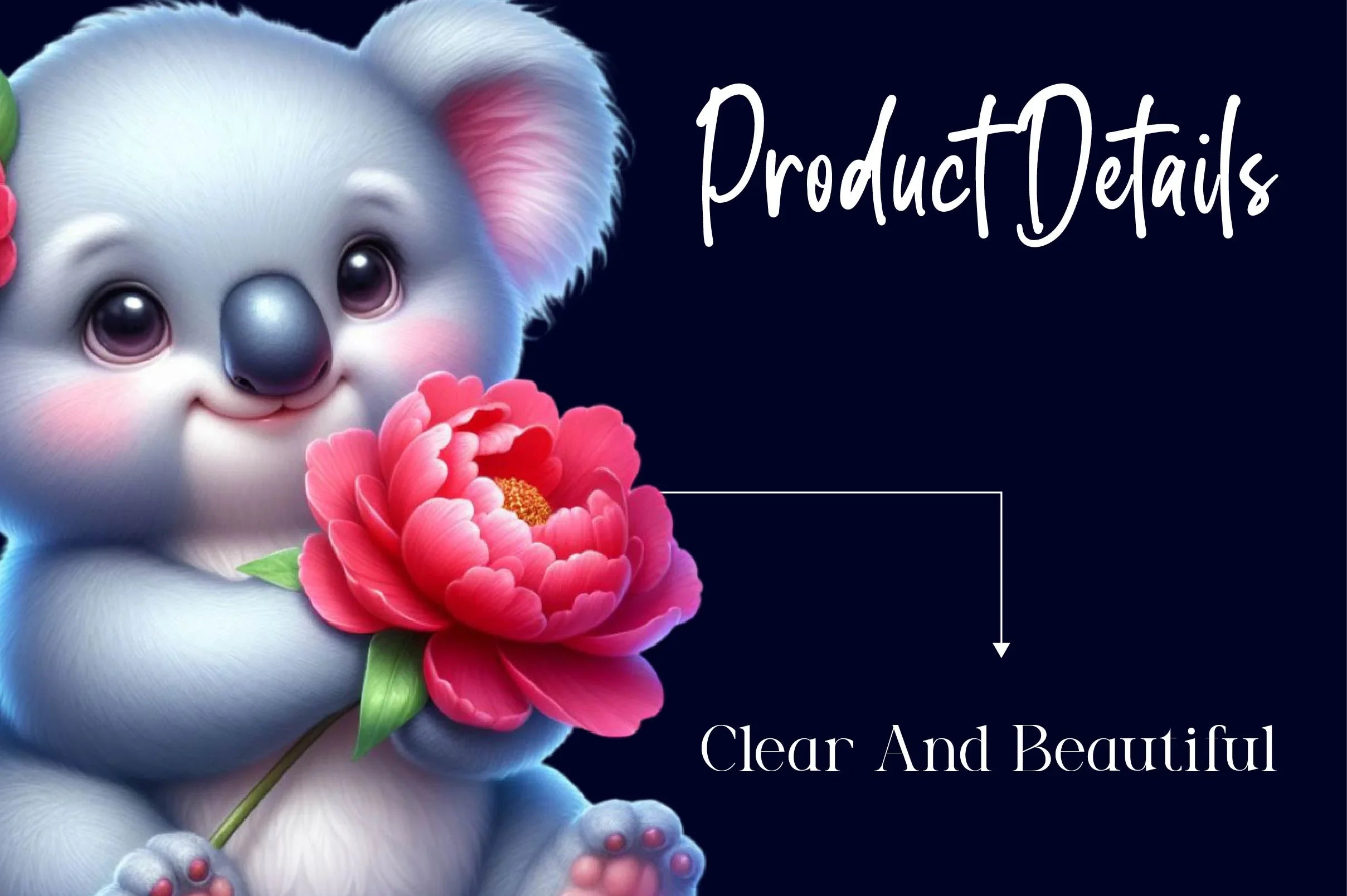 Floral Koala Clipart Bundle - CraftNest - Digital Crafting and Art