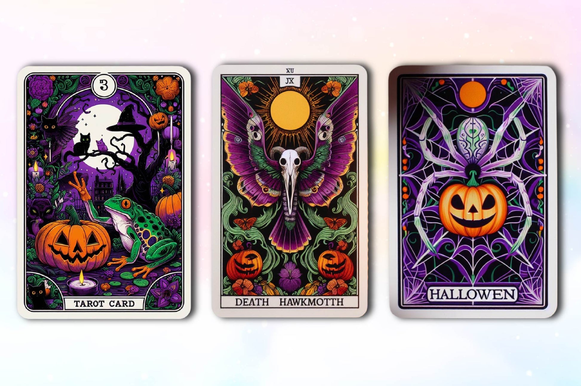 Halloween Animals Tarot Card Clipart Bundle - CraftNest - Digital Crafting and Art