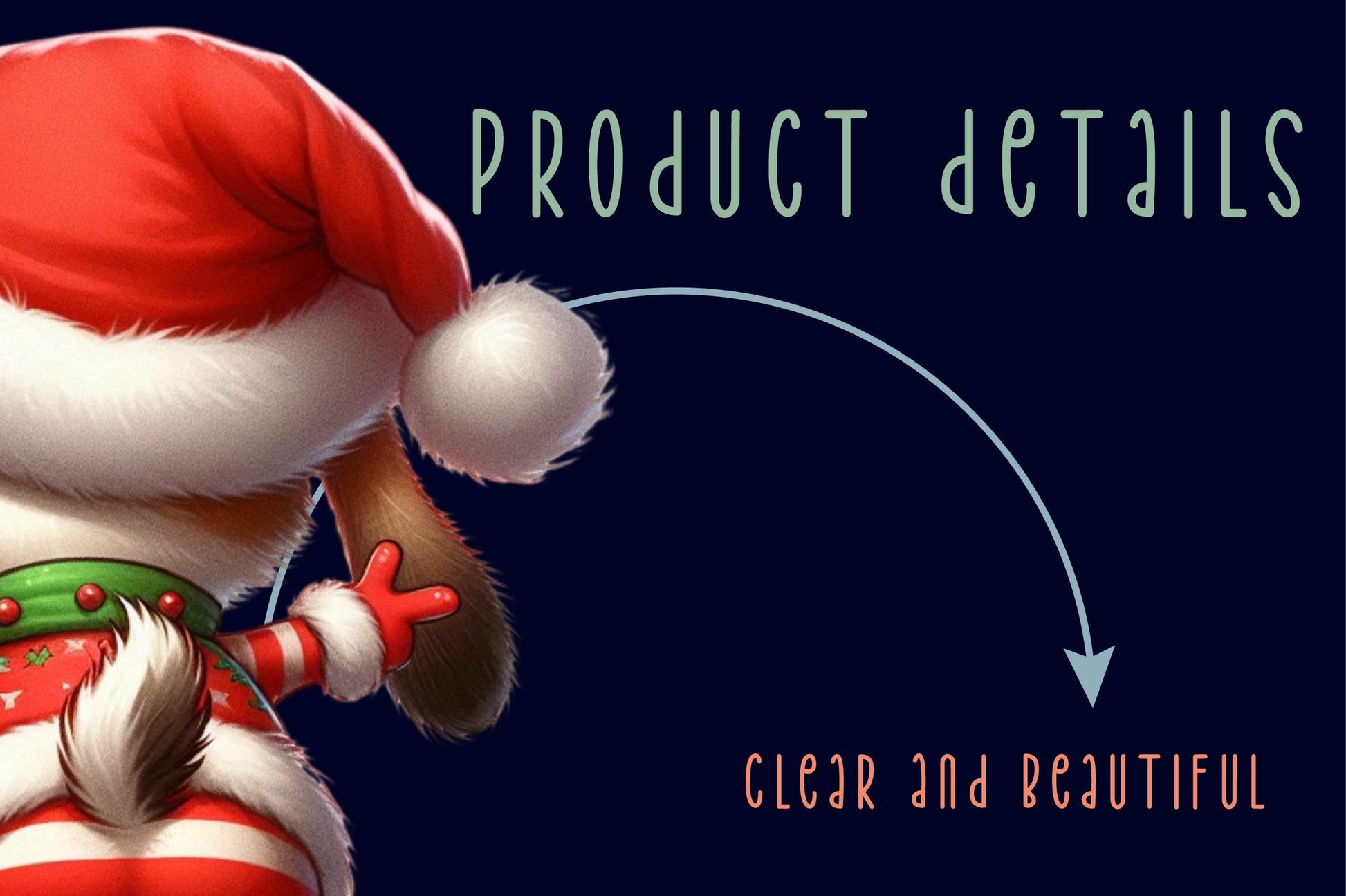 Funny Christmas Dog From Behind Clipart Bundle - CraftNest - Digital Crafting and Art