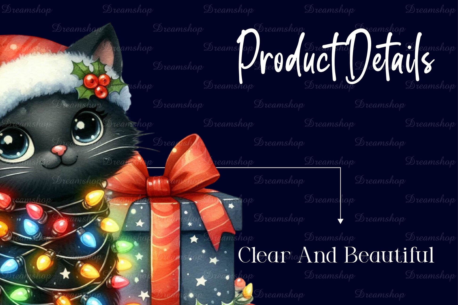 Funny Christmas Black Cat Clipart Bundle 3 - CraftNest - Digital Crafting and Art