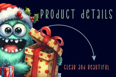 Christmas Funny Monster Clipart Bundle - CraftNest - Digital Crafting and Art