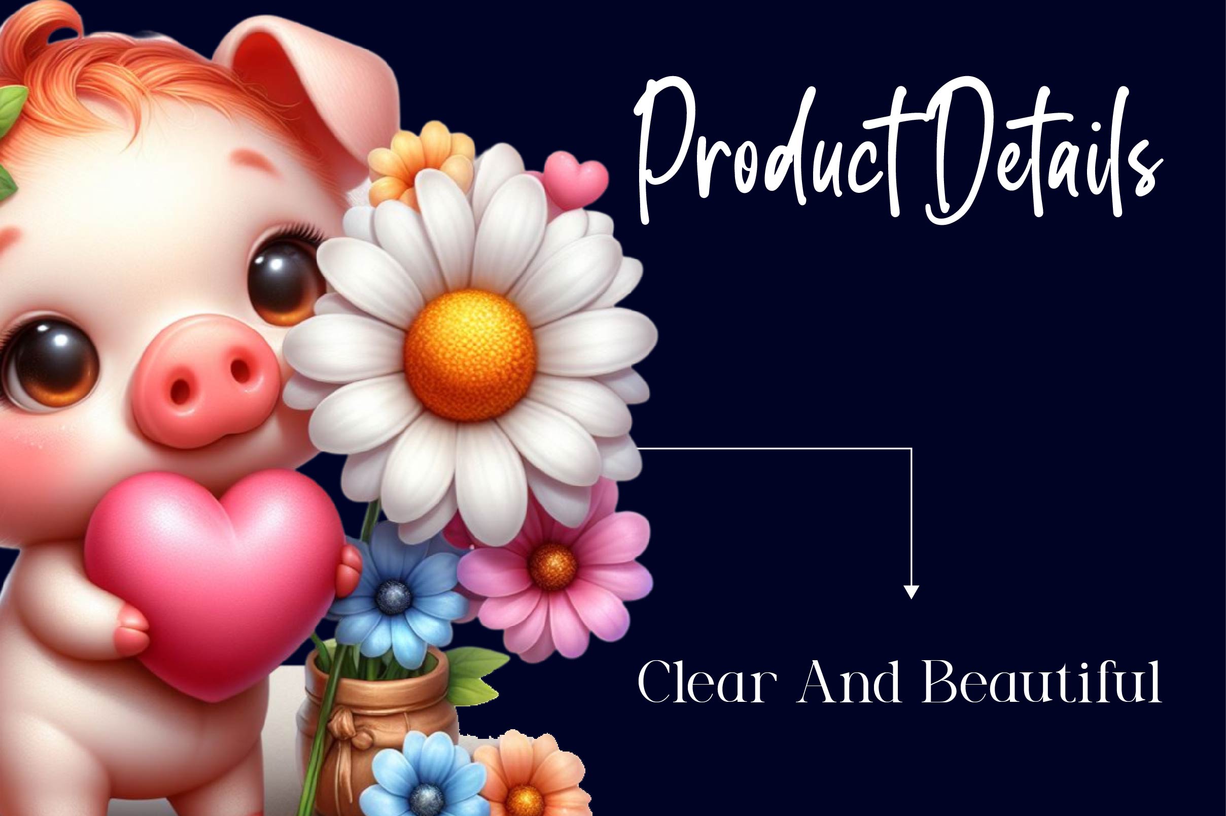 Spring Pig Clipart Bundle - CraftNest - Digital Crafting and Art