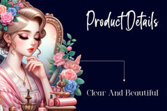 Beauty Parlour In Pin Up Girl Clipart Bundle - CraftNest - Digital Crafting and Art