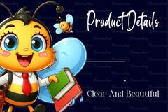 Back To School Bees Clipart Bundle - CraftNest - Digital Crafting and Art