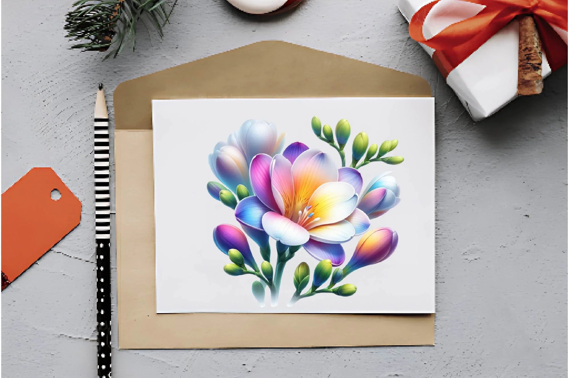 Freesia Flower Clipart Bundle - CraftNest - Digital Crafting and Art