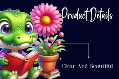 Spring Crocodile Clipart Bundle - CraftNest - Digital Crafting and Art