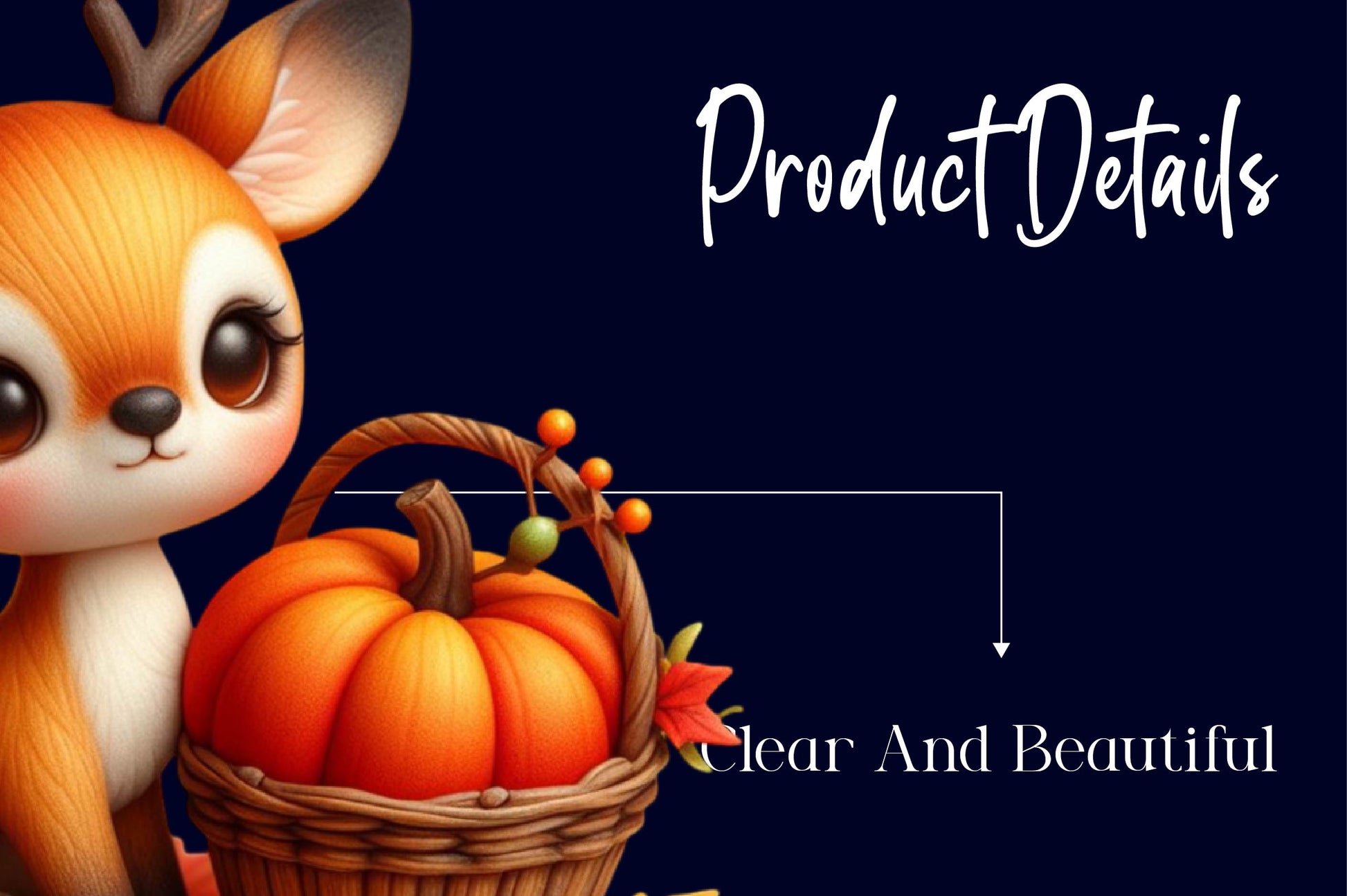 Autumn Cute Deer Clipart Bundle - CraftNest - Digital Crafting and Art