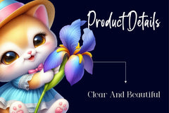 Spring Cat Clipart Bundle 1 - CraftNest - Digital Crafting and Art
