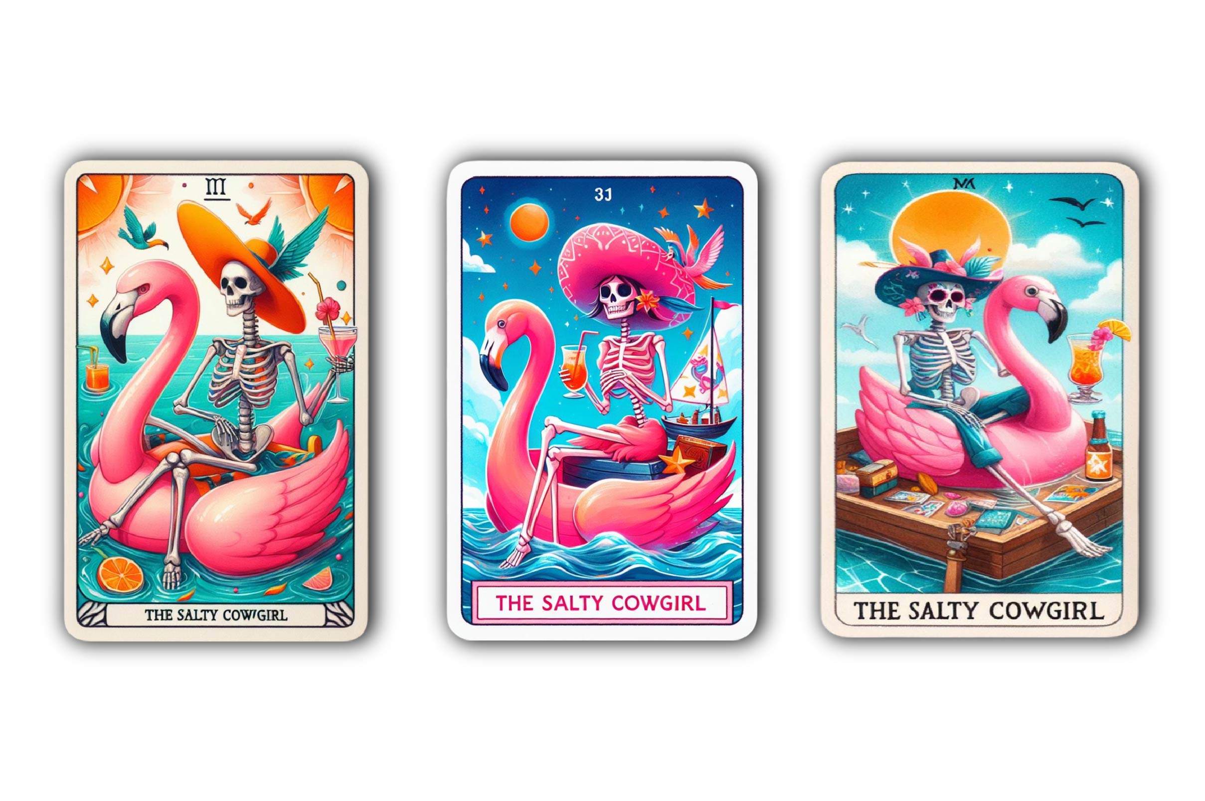 Salty Cowgirl Tarot Howdy Bitches Clipart Bundle - CraftNest - Digital Crafting and Art