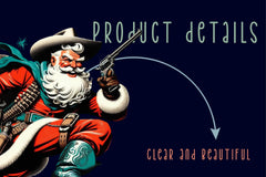 Vintage Christmas Cowboy Santa Clipart Bundle - CraftNest - Digital Crafting and Art