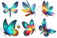 Fireflies Butterfly Clipart Bundle - CraftNest - Digital Crafting and Art
