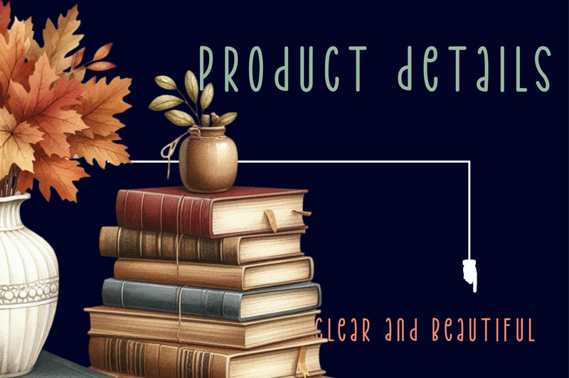 Autumn Books Clipart Bundle 1 - CraftNest - Digital Crafting and Art