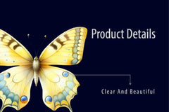 Yellow Butterfly Floral Clipart Bundle - CraftNest - Digital Crafting and Art