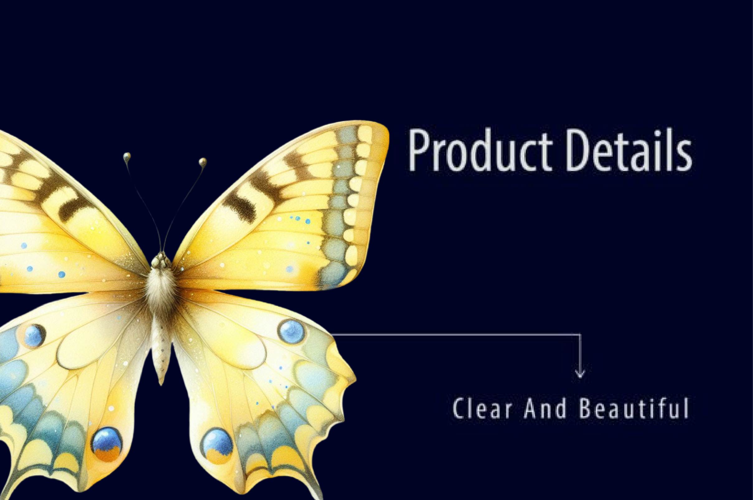 Yellow Butterfly Floral Clipart Bundle - CraftNest - Digital Crafting and Art