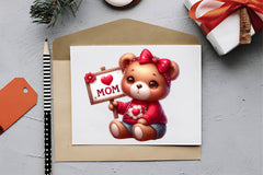 Mothers Day Bear Love Mum Clipart Bundle - CraftNest - Digital Crafting and Art