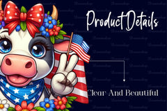 Patriot Animals Giving Peace Sign Clipart Bundle - CraftNest - Digital Crafting and Art