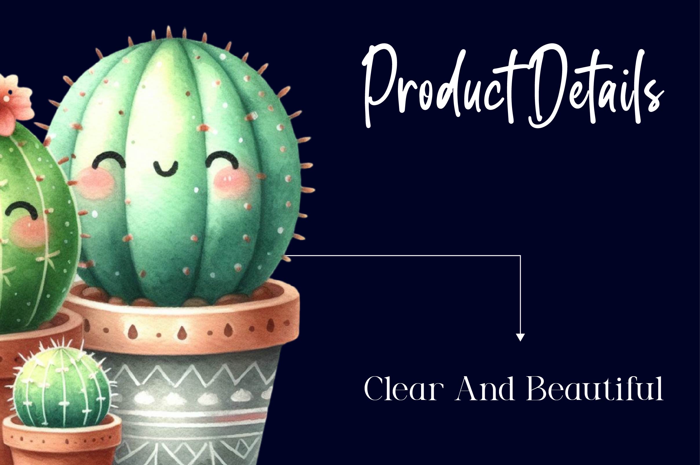 Cute Cactus Clipart Bundle - CraftNest - Digital Crafting and Art