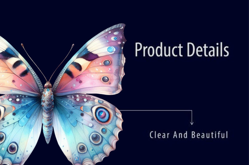 Painted Butterflies Clipart Bundle - CraftNest - Digital Crafting and Art