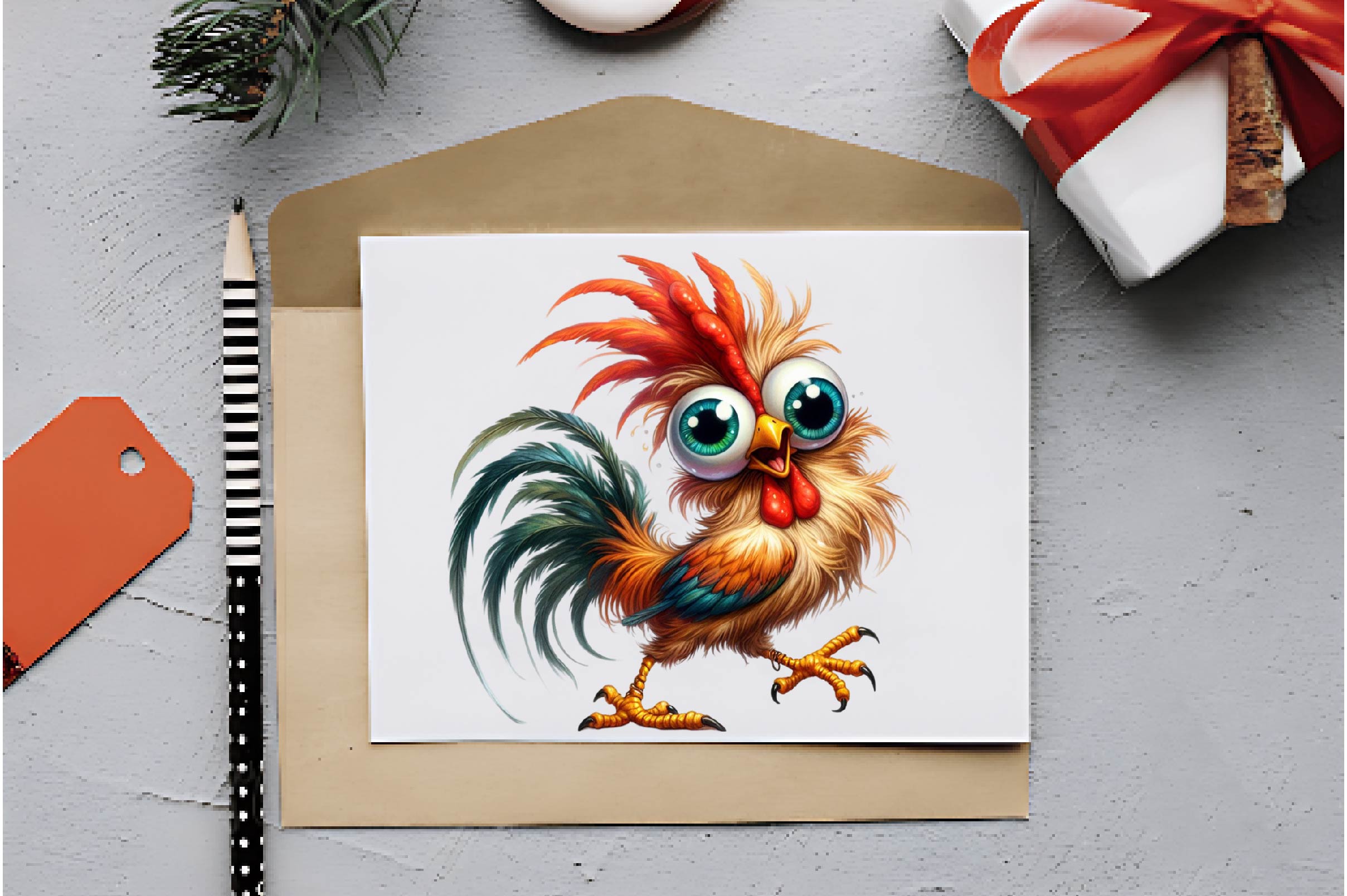 Funny Chicken Crazy Chicken Clipart Bundle - CraftNest - Digital Crafting and Art
