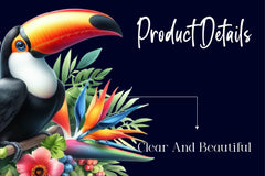 Floral Toucans Clipart Bundle - CraftNest - Digital Crafting and Art
