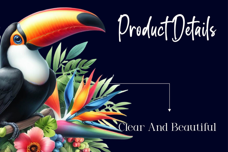 Floral Toucans Clipart Bundle - CraftNest - Digital Crafting and Art