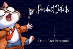 Crazy Funny Cat Clipart Bundle - CraftNest - Digital Crafting and Art