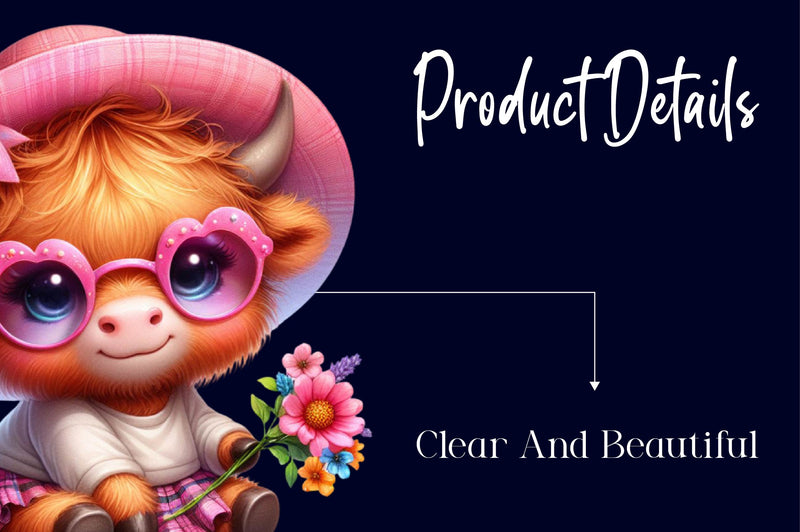 Cute Highland Cows Clipart Bundle - CraftNest - Digital Crafting and Art