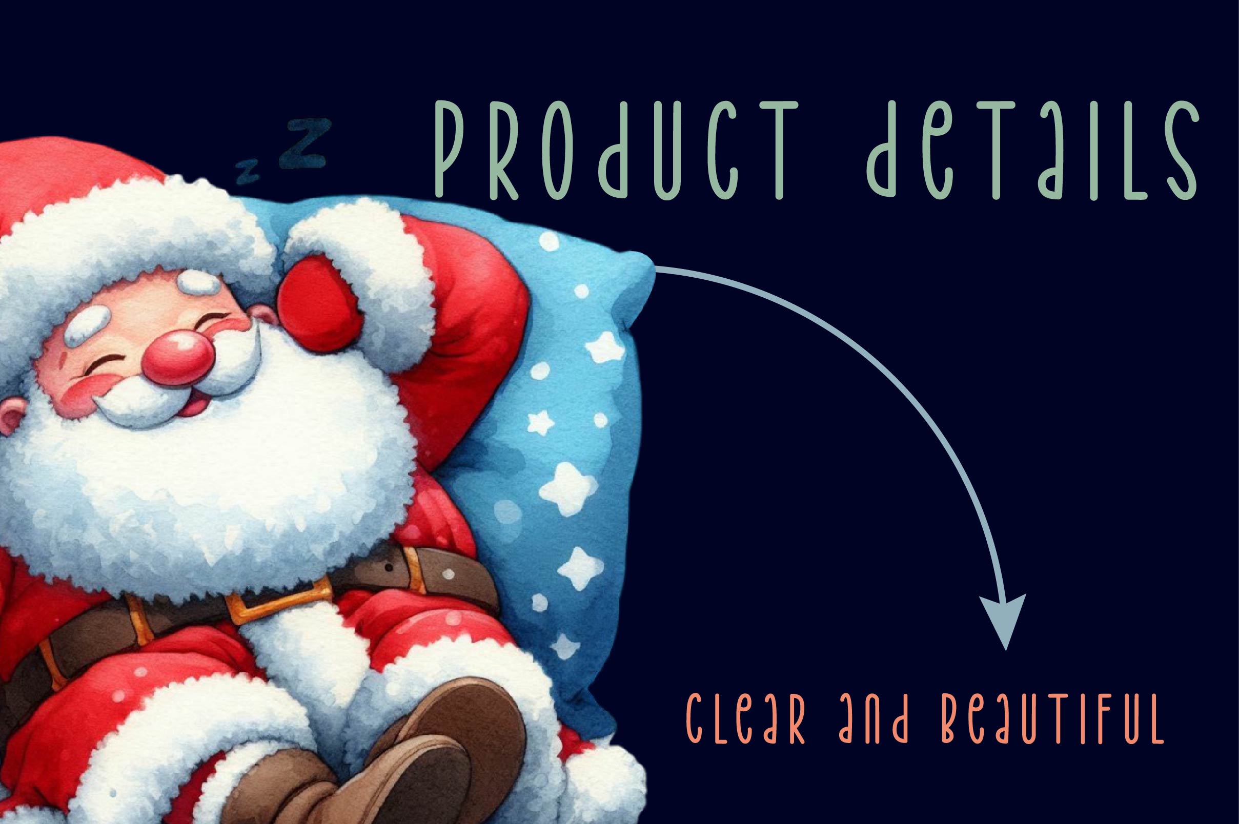 Sleeping Christmas Santa Claus Clipart Bundle - CraftNest - Digital Crafting and Art
