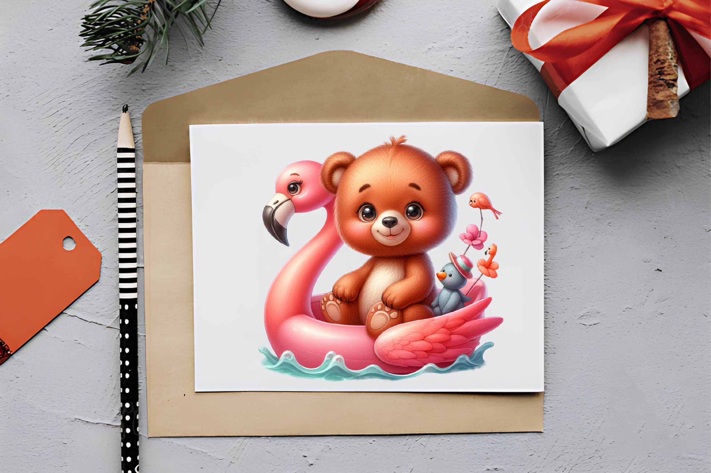 Flamingo Boat Animals Clipart Bundle - CraftNest - Digital Crafting and Art