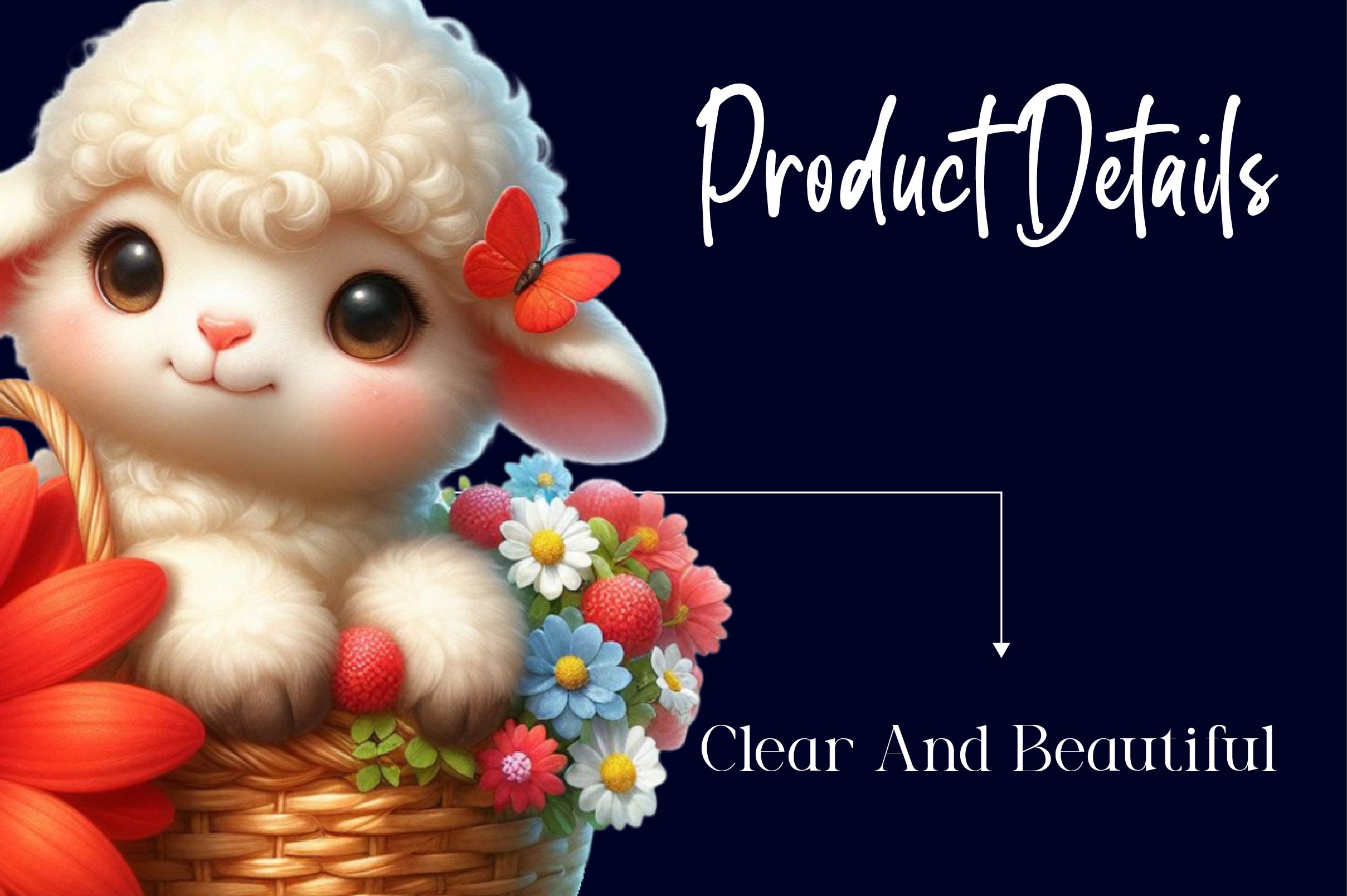 Cute Baby Lamb Clipart Bundle - CraftNest - Digital Crafting and Art
