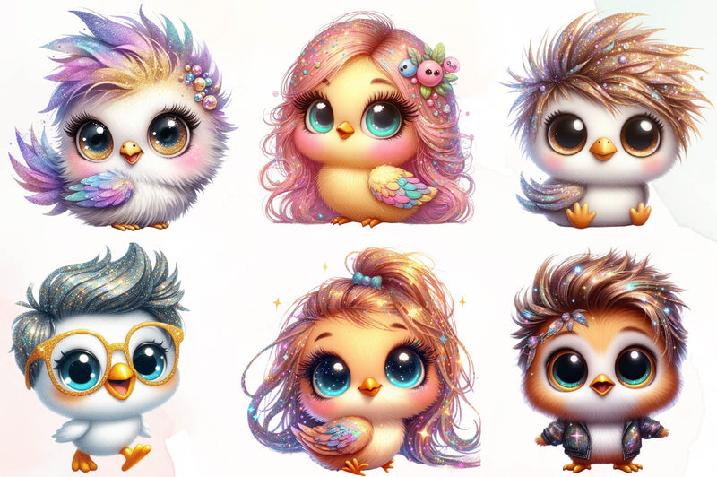 Baby Bright Bird Clipart Bundle - CraftNest - Digital Crafting and Art