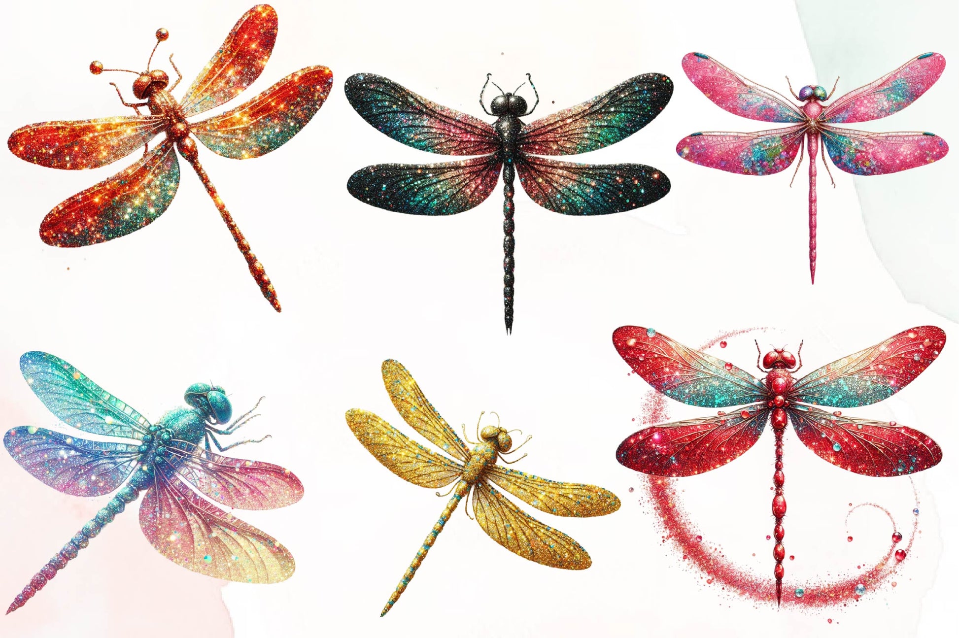Dragon Fly Collection Clipart Bundle - CraftNest - Digital Crafting and Art