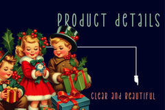 Vintage Christmas Kids Clipart Bundle - CraftNest - Digital Crafting and Art