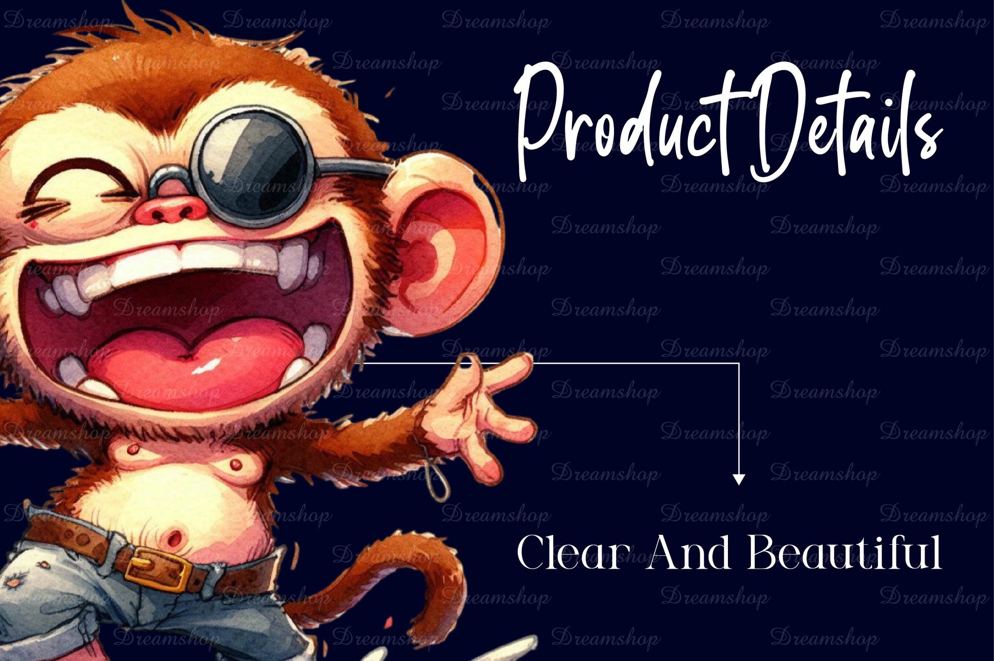 Quirky Monkey Clipart Bundle - CraftNest - Digital Crafting and Art