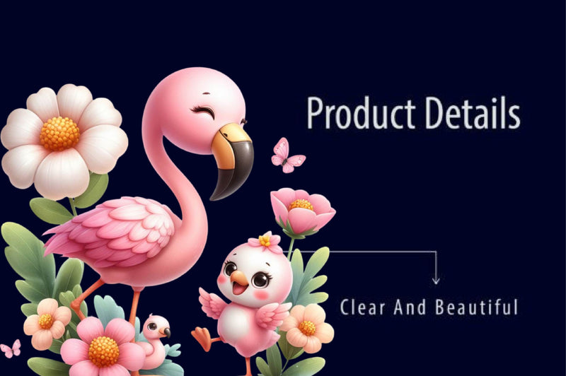 Little Princess Flamingo Clipart Bundle - CraftNest - Digital Crafting and Art