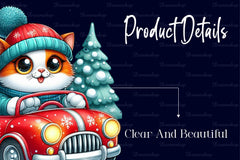 Christmas Cat Clipart Bundle - CraftNest - Digital Crafting and Art