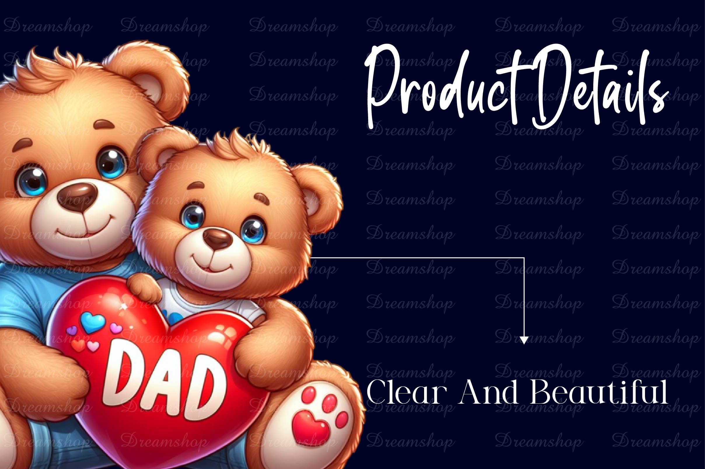Father And Son Teddy Bear Clipart Bundle - CraftNest - Digital Crafting and Art