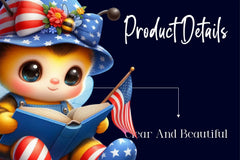 Cute Patriotic Bee Clipart Bundle - CraftNest - Digital Crafting and Art