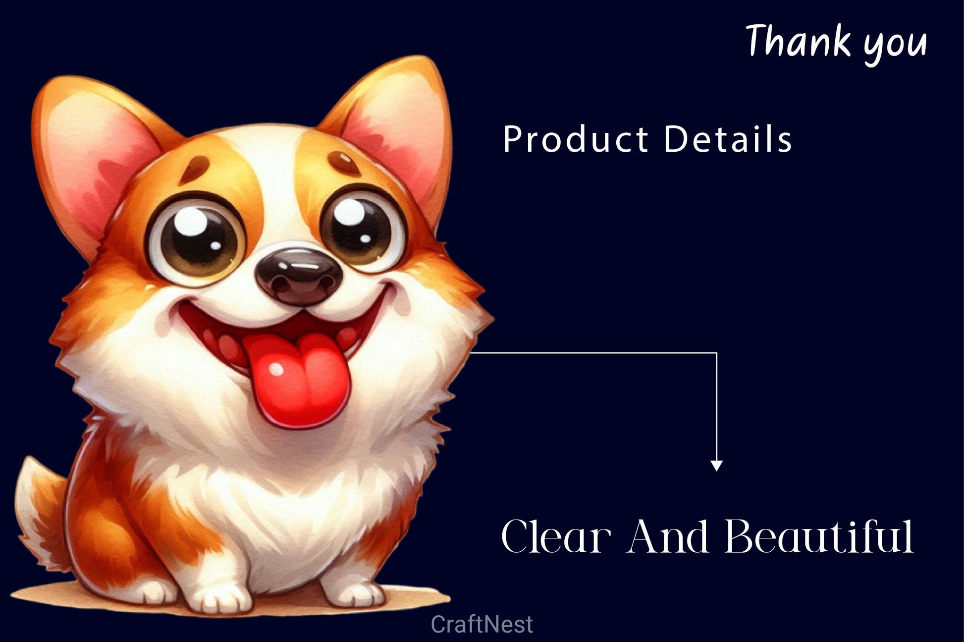 Cute Corgi Dog Funny Dog Clipart Bundle - CraftNest - Digital Crafting and Art