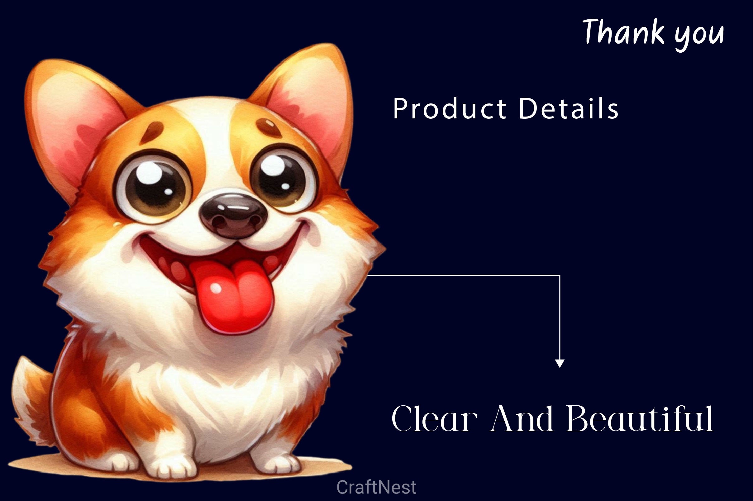 Cute Corgi Dog Funny Dog Clipart Bundle - CraftNest - Digital Crafting and Art