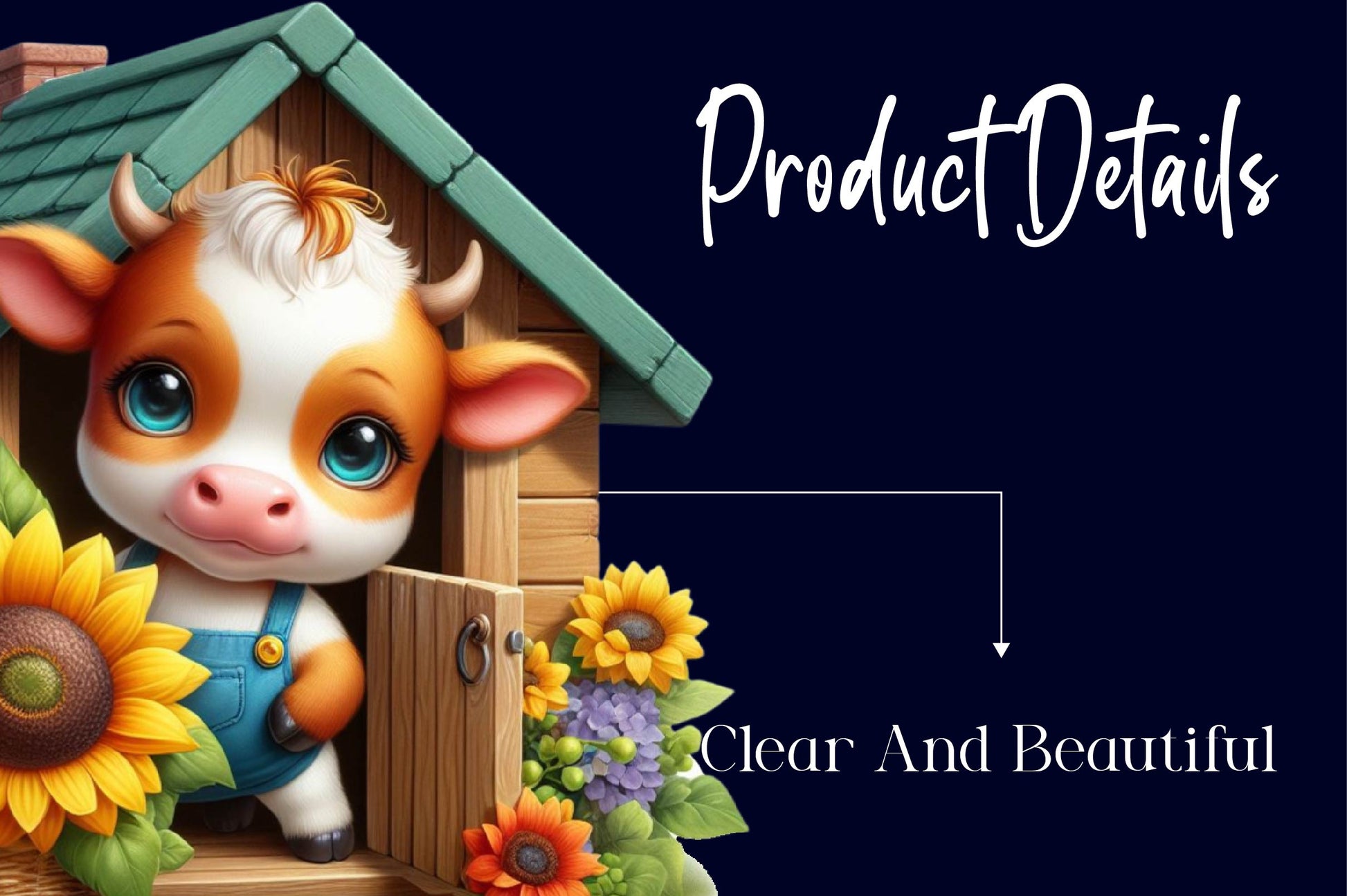 Sunflower Cow Clipart Bundle - CraftNest - Digital Crafting and Art