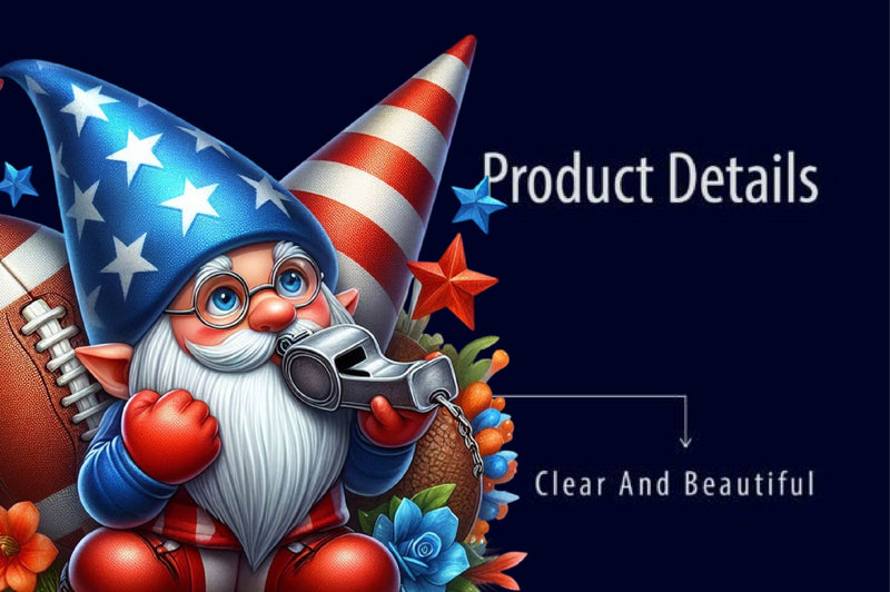 Adorable American Football Gnomes Clipart Bundle - CraftNest - Digital Crafting and Art