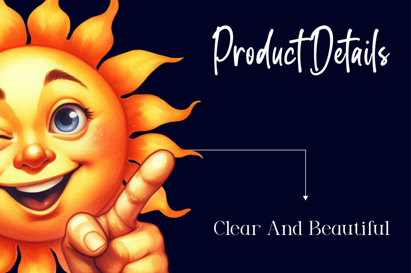 Summer Sun Cute Sun Clipart Bundle - CraftNest - Digital Crafting and Art