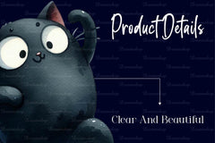 Funny Black Cats Cute Cat Clipart Bundle 1 - CraftNest - Digital Crafting and Art