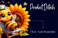 Sunflower Bee Clipart Bundle - CraftNest - Digital Crafting and Art